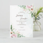 De Kunst van de Uitnodiging. Pure Elegantie Save The Date (Staand voorkant)