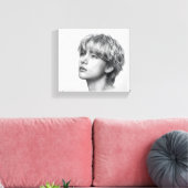 De Kunst Van De V - De Mooiste Man Uit Korea Canvas Afdruk (Insitu (Woonkamer))