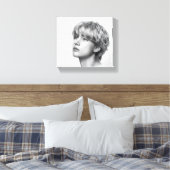 De Kunst Van De V - De Mooiste Man Uit Korea Canvas Afdruk (Insitu (Slaapkamer))