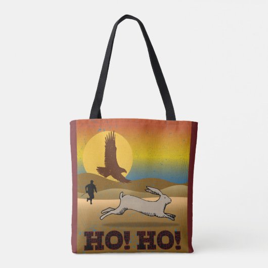 De kunst van de valkring: De lange slip Tote Bag (Achterkant)