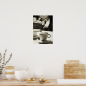 De kunst van de verse koffieproductie / het toevoe poster (Keuken)