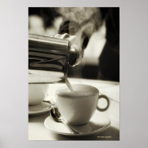 De kunst van de verse koffieproductie / het toevoe poster