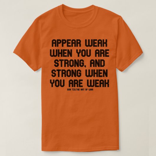 de kunst van de warskunst van de oorlog sun tzu t-shirt (Design voorkant)