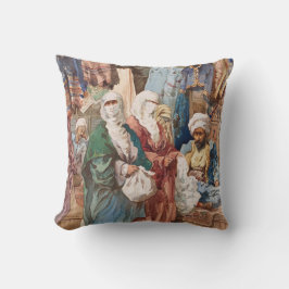 De kunst van de Zijderbazaar werpt kussens op