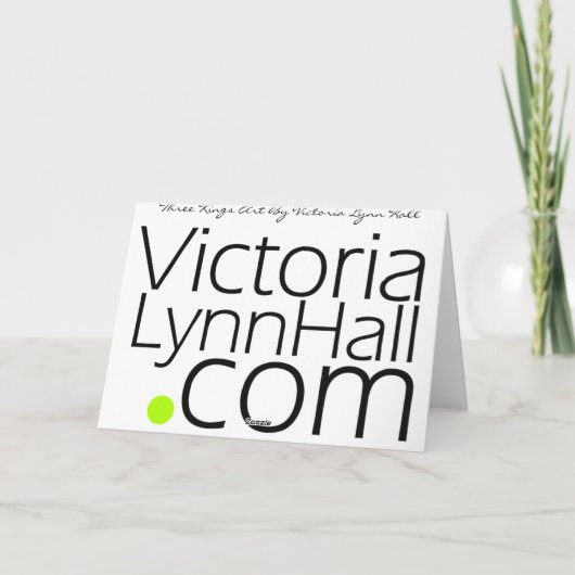 De Kunst van drie Koningen "liet Gebruik hem" Feestdagen Kaart (Achterkant)