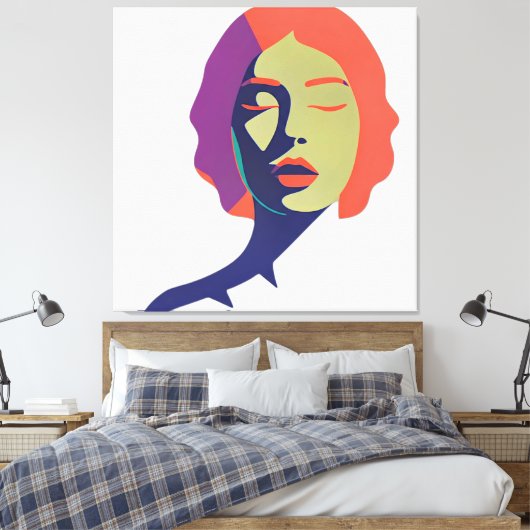 De kunst van een mooie geest canvas afdruk (Insitu (Slaapkamer))
