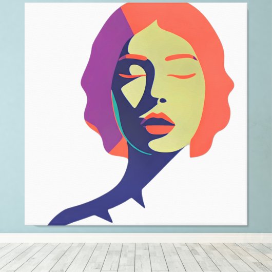 De kunst van een mooie geest canvas afdruk (Insitu (Houten vloer))