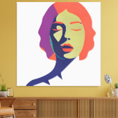 De kunst van een mooie geest canvas afdruk (Insitu (Woonkamer))