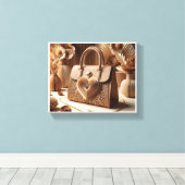 De kunst van een tas 3 canvas afdruk (Insitu (Houten vloer))