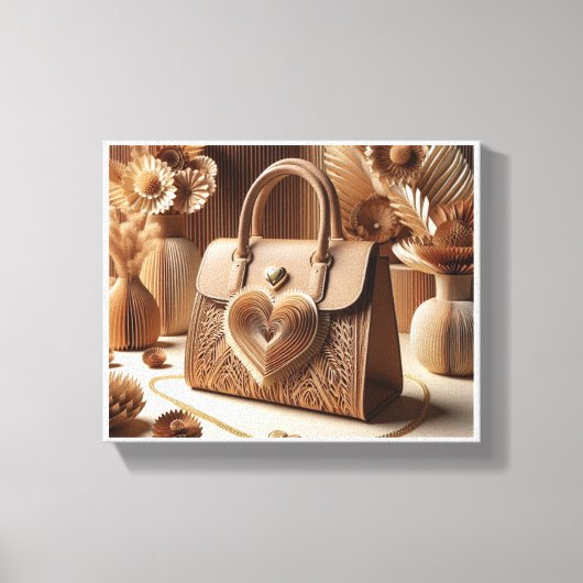 De kunst van een tas 3 canvas afdruk (Voorkant)