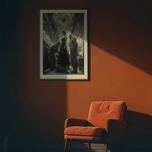 De kunst van elegantie: een klassieke couture poster