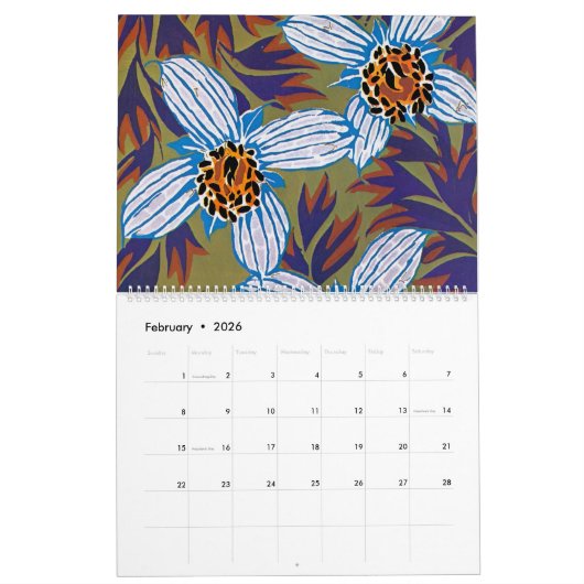 De kunst van Eugène Séguy Kalender (Feb 2026)