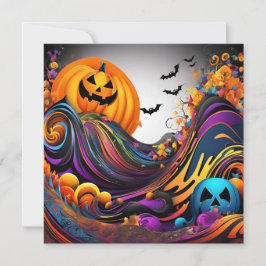 De kunst van Halloween Kaart