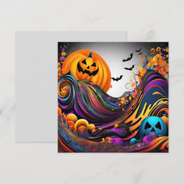 De kunst van Halloween Kaart
