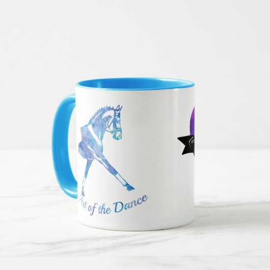 De kunst van het dans-dressage-paard - Personalise Mok (Voorkant links)