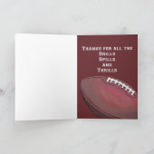 De Kunst van het football dankt u traint Bedankkaart (Binnen)