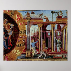 De kunst van het gebouw poster