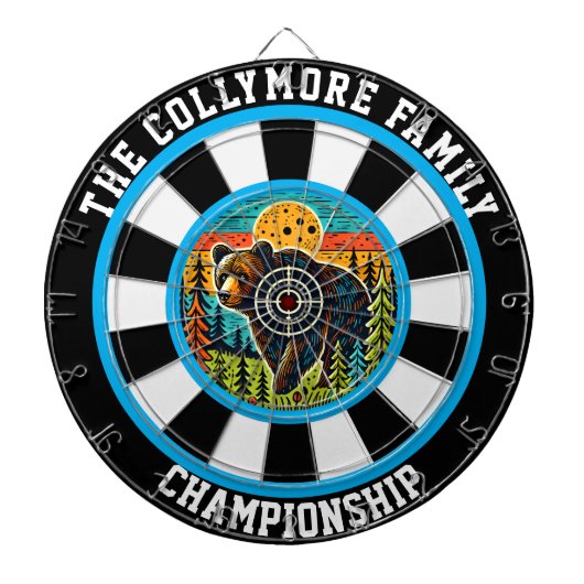 De kunst van het Grizzly Beer Dartbord (Voorkant)