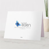 De kunst van het het hartboeket van de bloem dankt bedankkaart (Achterkant)