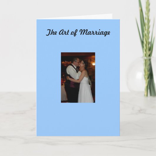 De kunst van het huwelijk kaart (Voorkant)