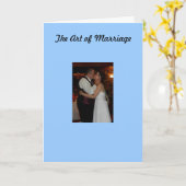 De kunst van het huwelijk kaart (Gele Bloem)