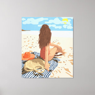 De kunst van het leven is om in het moment te leve canvas afdruk