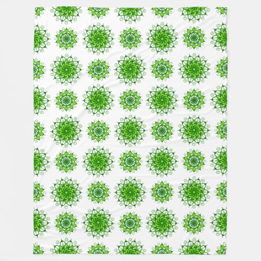 de kunst van het mandala - patroon fleece deken (Voorkant)