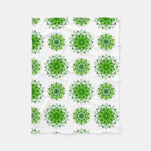 de kunst van het mandala - patroon fleece deken (Voorkant)