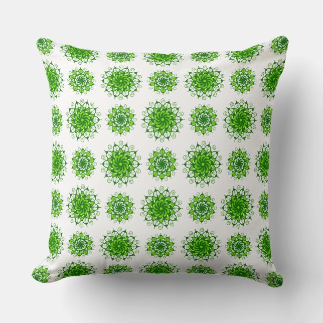 de kunst van het mandala - patroon kussen (Voorkant)