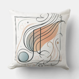 De kunst van het muziek ontwerpen kussen