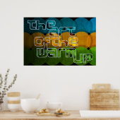 De kunst van het opwarmen Poster (Keuken)