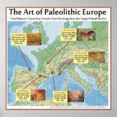De kunst van het paleolithische Europa Poster (Voorkant)