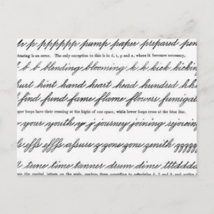 De kunst van het Penmanhip Briefkaart