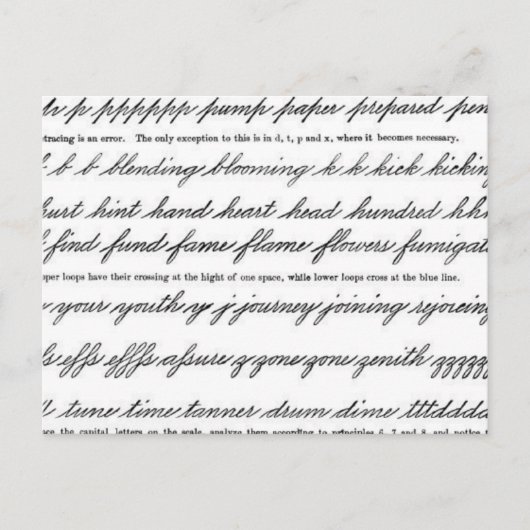 De kunst van het Penmanhip Briefkaart (Voorkant)