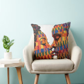 De kunst van het quilten vieren Throw Kussen (Stoel)