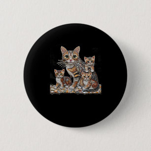 De kunst van het rangschikken van rotsen in de vor ronde button 5,7 cm