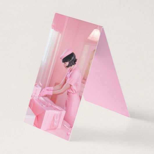 De Kunst van het Roze Inpakken van Cadeaus Kaart (Voorkant)