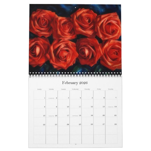 De kunst van het Rozen Kalender (Feb 2026)