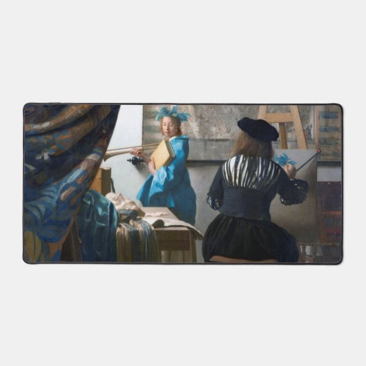 De kunst van het schilderen, Johannes Vermeer Bureaumat (Voorkant)