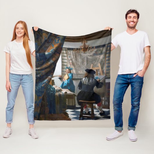 De kunst van het schilderen, Johannes Vermeer Fleece Deken (In situ)