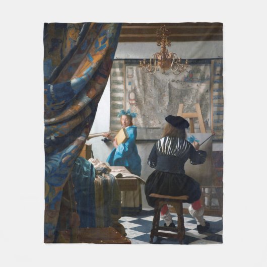De kunst van het schilderen, Johannes Vermeer Fleece Deken (Voorkant)