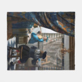 De kunst van het schilderen, Johannes Vermeer Fleece Deken (Voorkant (Horizontaal))