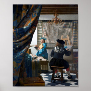 De kunst van het schilderen, Johannes Vermeer Poster