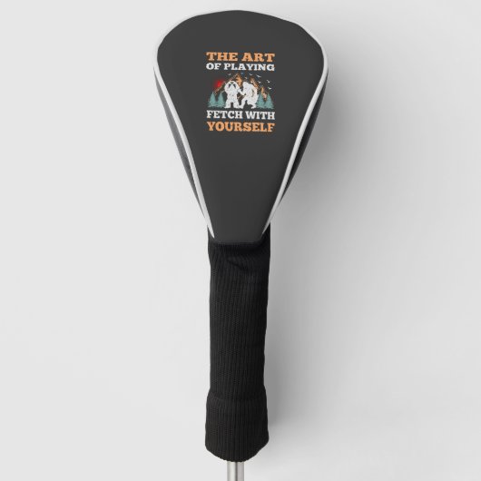 De kunst van het spelen van Fetch met jezelf Grapp Golfheadcover (Voorkant)