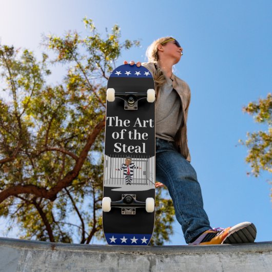 De kunst van het Steal Trump Skateboard (Buiten 1)