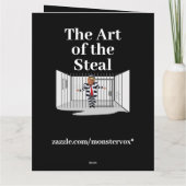 De kunst van het Steal Trump Wenskaart Kaart (Achterkant)