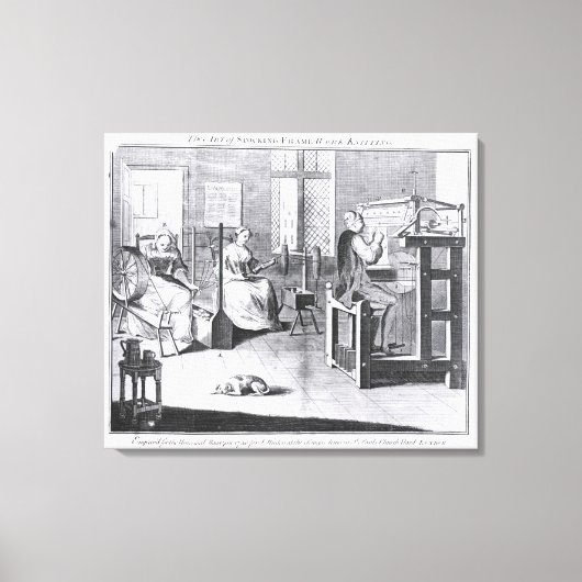 De kunst van het stoppen-Lijst-werk-breien Canvas Afdruk (Voorkant)