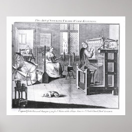 De kunst van het stoppen-Lijst-werk-breien Poster (Voorkant)