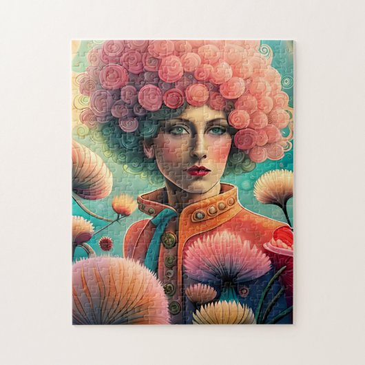 De kunst van het surrealisme in het geraffineerde legpuzzel (Verticaal)
