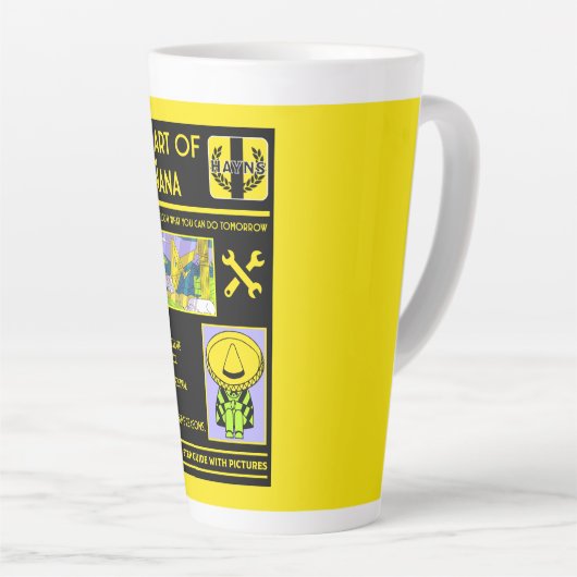 De kunst van het uitstellen - Mañana Latte Mok (Rechterhoek)